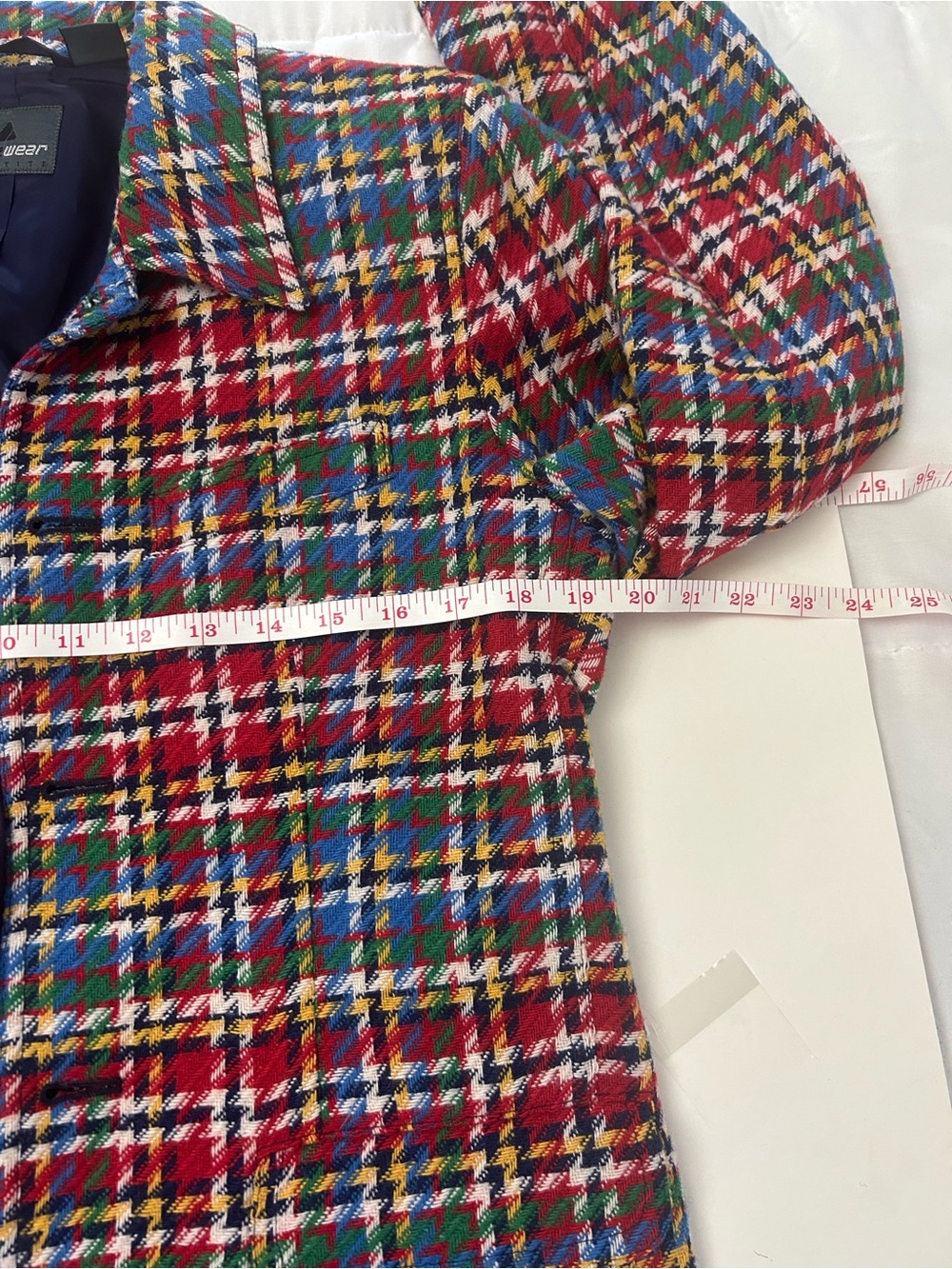 Multi-Color Plaid Button-Front Blazer Jacket - Picture 7 of 8